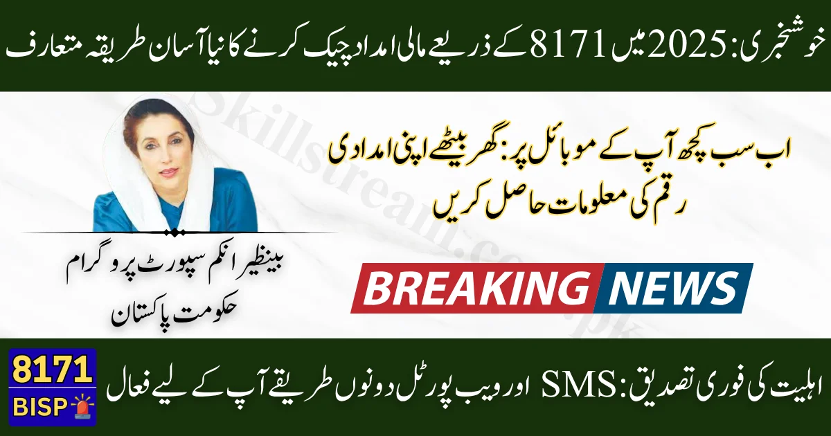 8171 CNIC Check New Method 2025 Your Simple Guide to Accessing Ehsaas Financial Aid Online