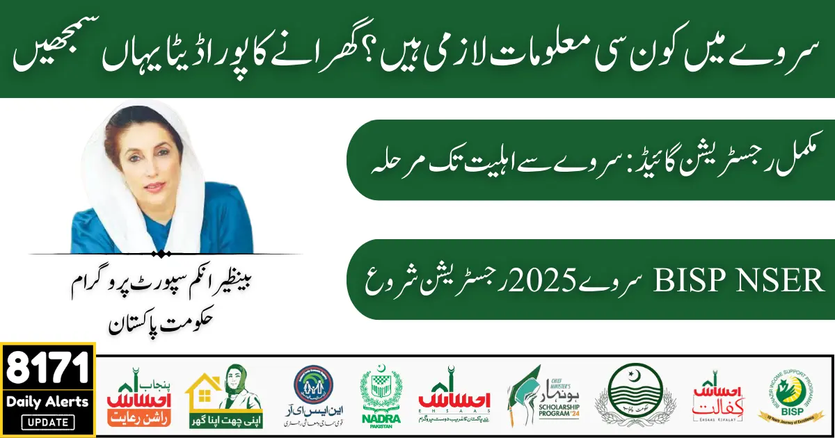 BISP NSER Survey 2025 Complete Registration and Eligibility Guide