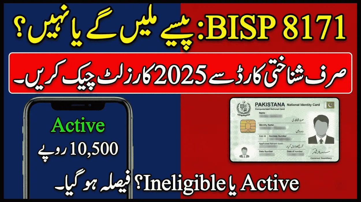 BISP 8171 Result Check Online by CNIC 2025 Complete Status Guide